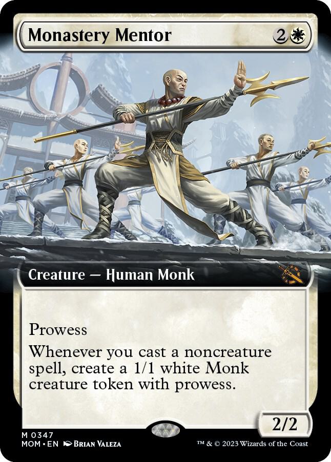Monastery Mentor 347/291 (March of the Machine)  - Extended Art Foil | Good Games Morley