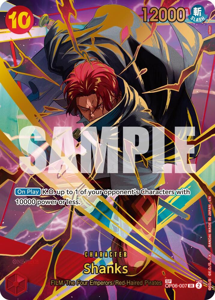 Shanks OP06-007 (Premium Booster -The Best- Vol. 2)  - Special Foil | Good Games Morley