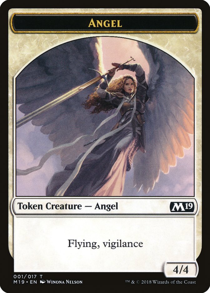 Angel Token [Core Set 2019 Tokens] | Good Games Morley