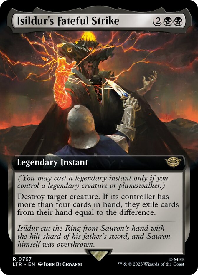 Isildur's Fateful Strike (Extended Art) (Surge Foil) [The Lord of the Rings: Tales of Middle-Earth] | Good Games Morley