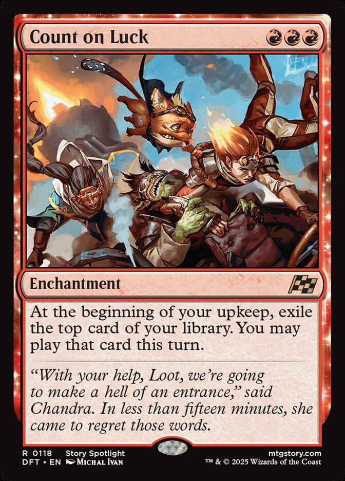 Count on Luck 118/291 (Aetherdrift)  - Foil | Good Games Morley