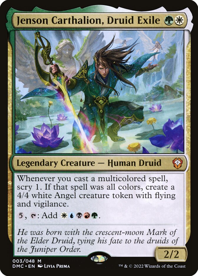 Jenson Carthalion, Druid Exile 3/50 (Commander: Dominaria United)  - Foil | Good Games Morley