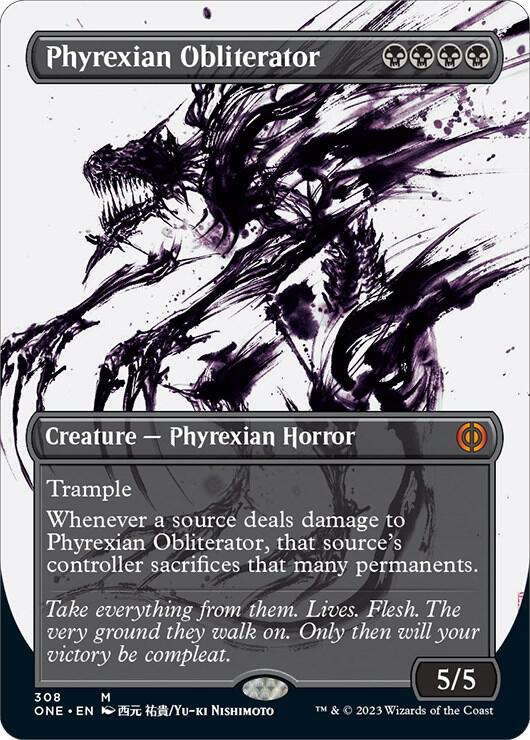Phyrexian Obliterator 308/271 (Phyrexia: All Will Be One)  - Borderless | Good Games Morley