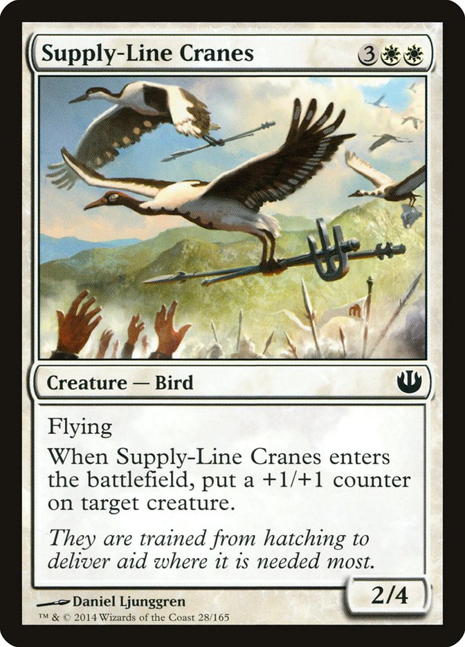 Supply-Line Cranes 28/165 (Journey Into Nyx)  - Foil | Good Games Morley