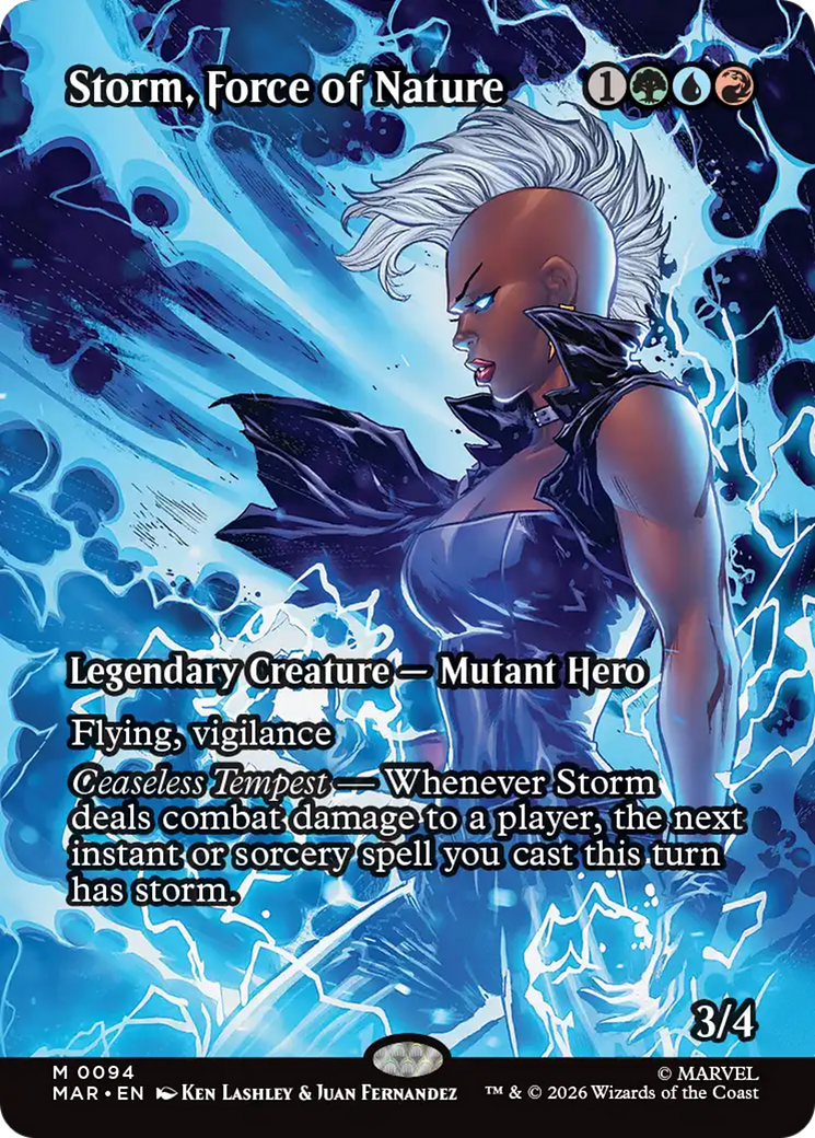 Storm, Force of Nature (Borderless) [Marvel Universe: Eternal-Legal] | Good Games Morley