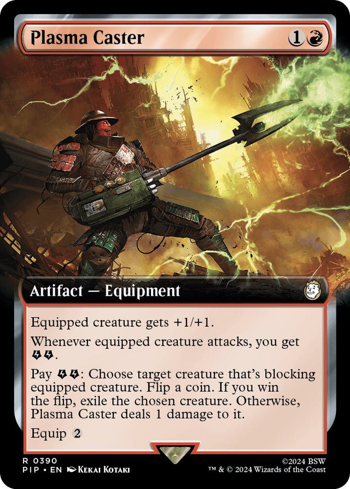 Plasma Caster 390/326 (Universes Beyond: Fallout)  - Extended Art | Good Games Morley