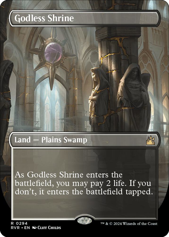 Godless Shrine 294/291 (Ravnica Remastered)  - Borderless | Good Games Morley