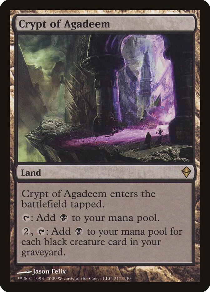 Crypt of Agadeem 212/249 (Zendikar)  - Foil | Good Games Morley