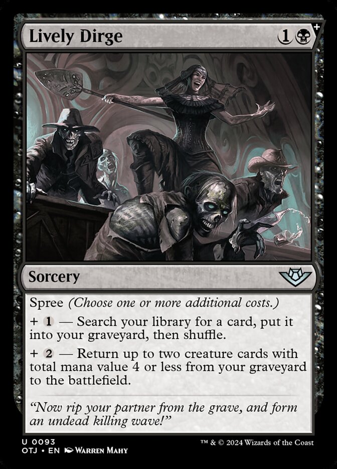 Lively Dirge 93 (Outlaws of Thunder Junction)  - Foil | Good Games Morley