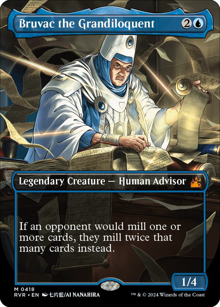 Bruvac the Grandiloquent 418/291 (Ravnica Remastered)  - Borderless Foil | Good Games Morley