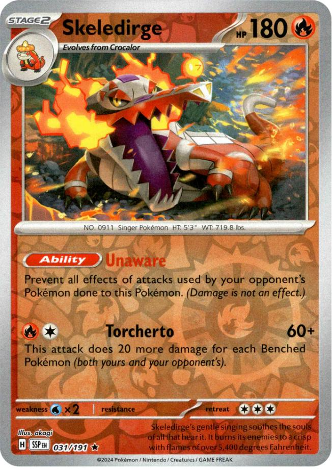 Skeledirge (031/191) [Scarlet & Violet: Surging Sparks] | Good Games Morley
