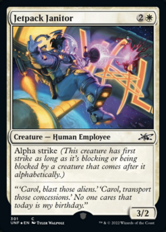 Jetpack Janitor (Galaxy Foil) [Unfinity] | Good Games Morley
