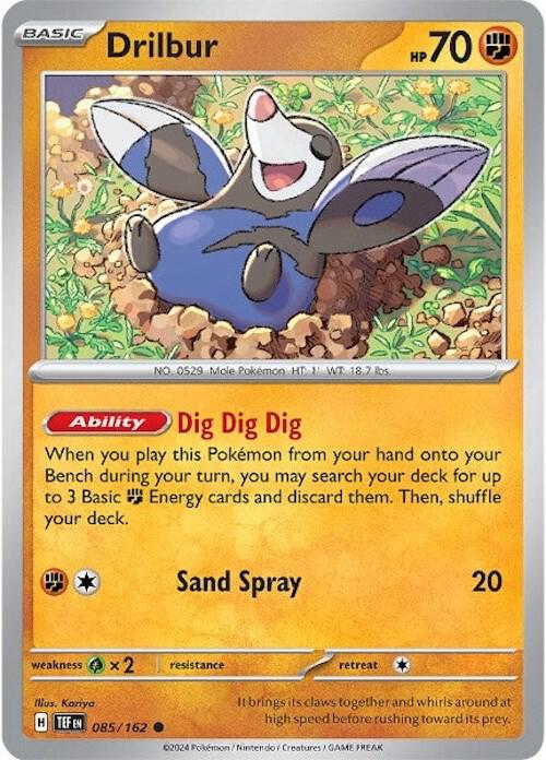 Drilbur 085/162 (SV05: Temporal Forces)  - Reverse Holofoil | Good Games Morley