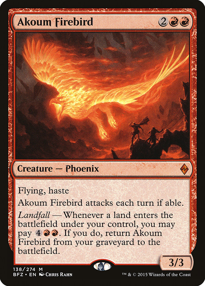 Akoum Firebird 138/274 (Battle for Zendikar)  | Good Games Morley