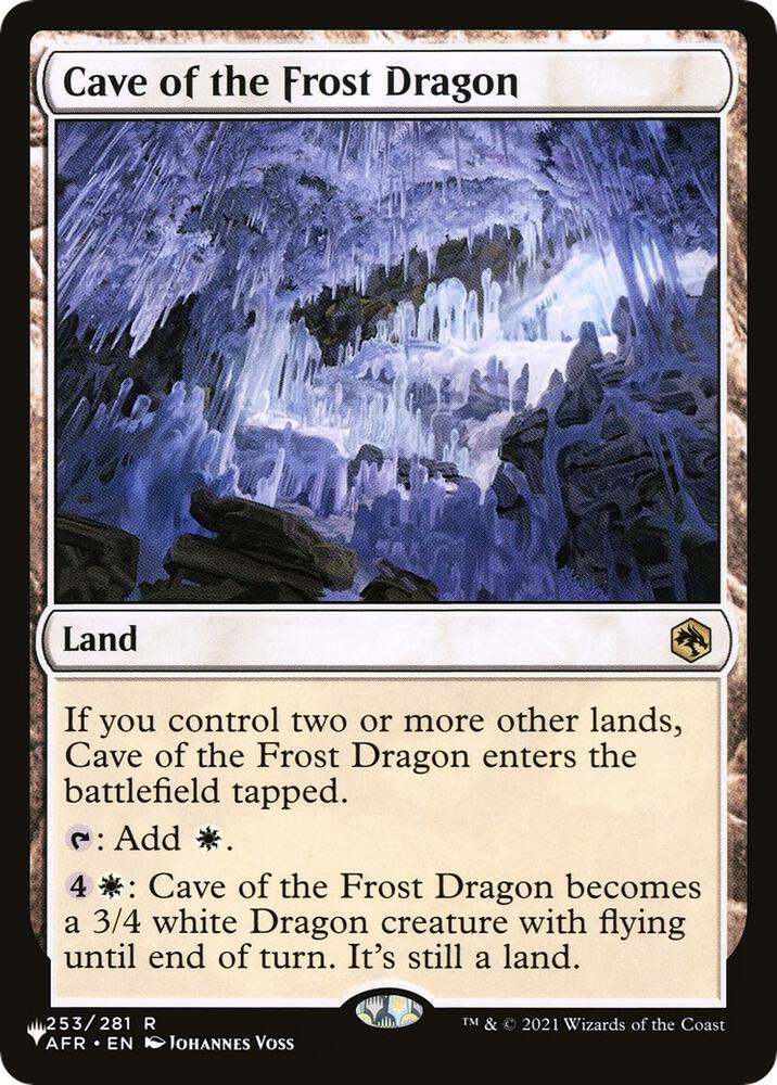 Cave of the Frost Dragon AFR-253/5075 (The List Reprints)  | Good Games Morley