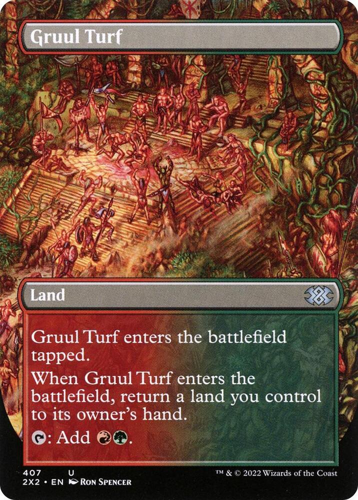 Gruul Turf Borderless 407/331 (Double Masters 2022)  | Good Games Morley