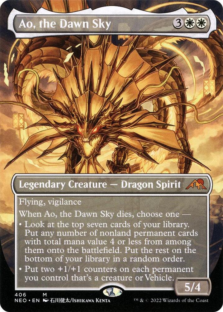 Ao, the Dawn Sky 406/302 (Kamigawa: Neon Dynasty)  - Showcase | Good Games Morley