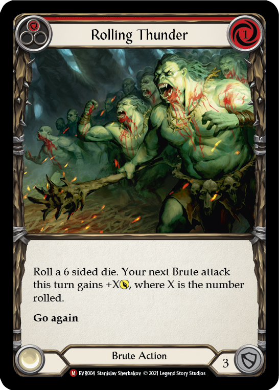 Rolling Thunder [EVR004] (Everfest)  1st Edition Rainbow Foil | Good Games Morley