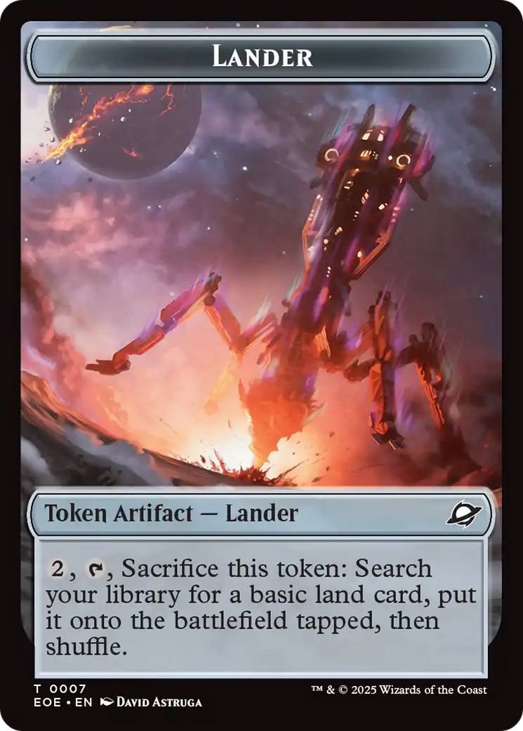 Robot // Lander (0007) Double-Sided Token [Edge of Eternities Tokens] | Good Games Morley