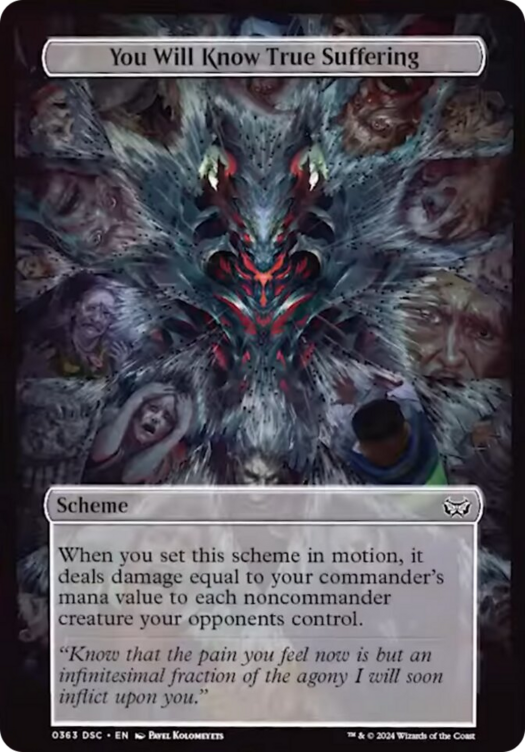 You Will Know True Suffering (Full Art) [Duskmourn: Archenemy] | Good Games Morley