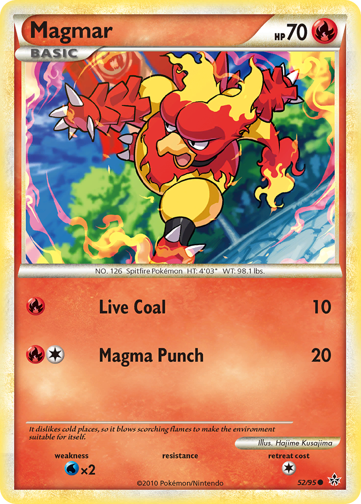 Magmar (52/95) [HeartGold & SoulSilver: Unleashed] | Good Games Morley