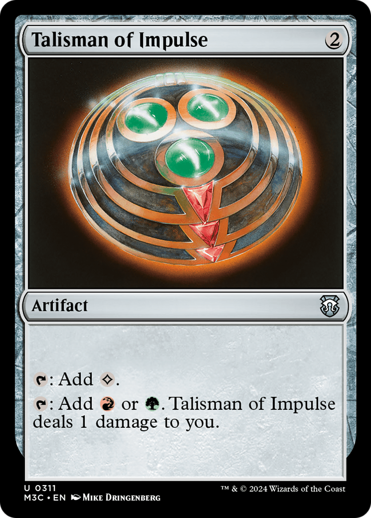 Talisman of Impulse (Ripple Foil) [Modern Horizons 3 Commander] | Good Games Morley