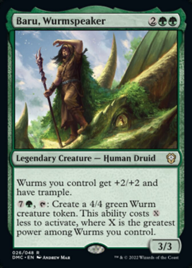 Baru, Wurmspeaker [Dominaria United Commander] | Good Games Morley