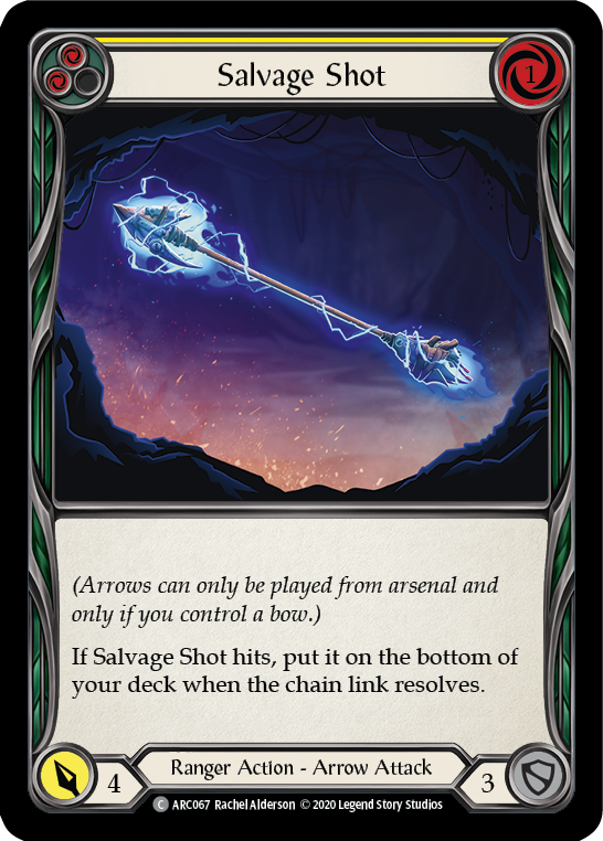 Salvage Shot (Yellow) [U-ARC067] (Arcane Rising Unlimited)  Unlimited Rainbow Foil | Good Games Morley