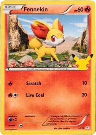 Fennekin 014/025 (McDonald's 25th Anniversary Promos)  | Good Games Morley
