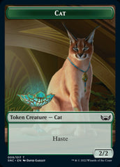 Cat // Wizard Double-Sided Token [Streets of New Capenna Tokens] | Good Games Morley