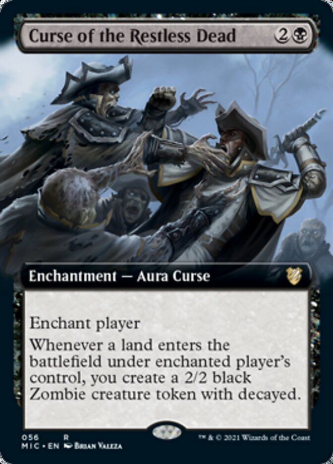Curse of the Restless Dead (Extended Art) [Innistrad: Midnight Hunt Commander] | Good Games Morley