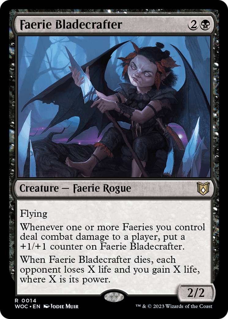 Faerie Bladecrafter [Wilds of Eldraine Commander] | Good Games Morley