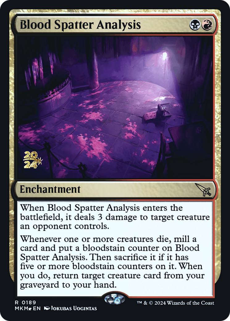 Blood Spatter Analysis [Murders at Karlov Manor Prerelease Promos] | Good Games Morley