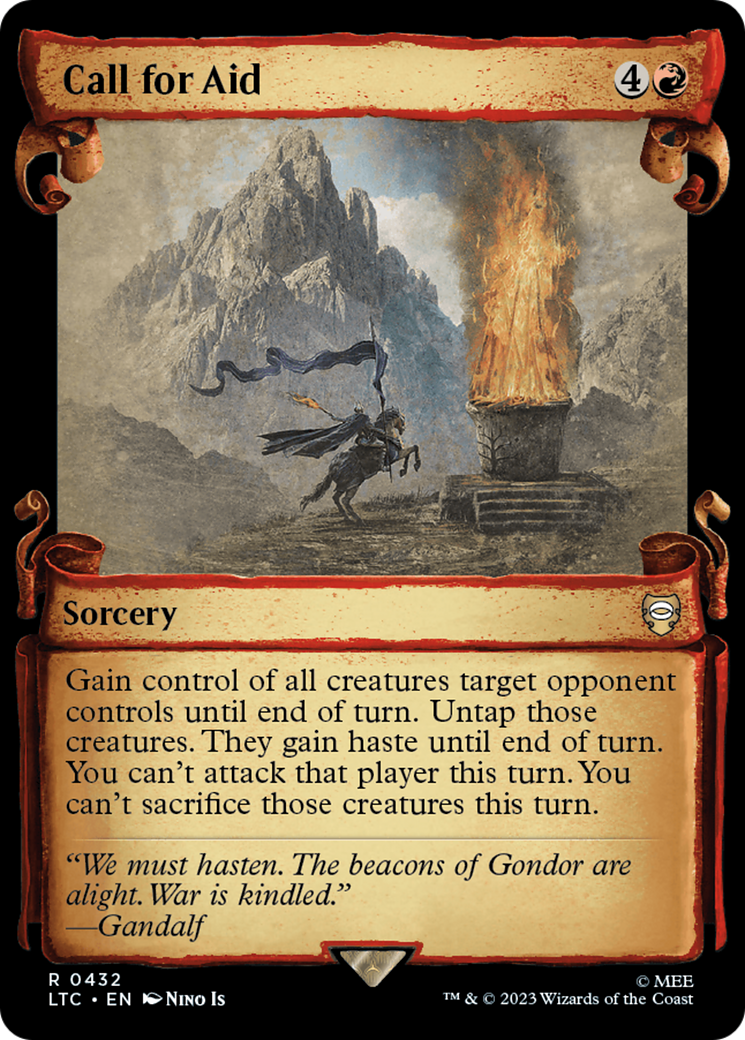 Call for Aid [The Lord of the Rings: Tales of Middle-Earth Commander Showcase Scrolls] | Good Games Morley