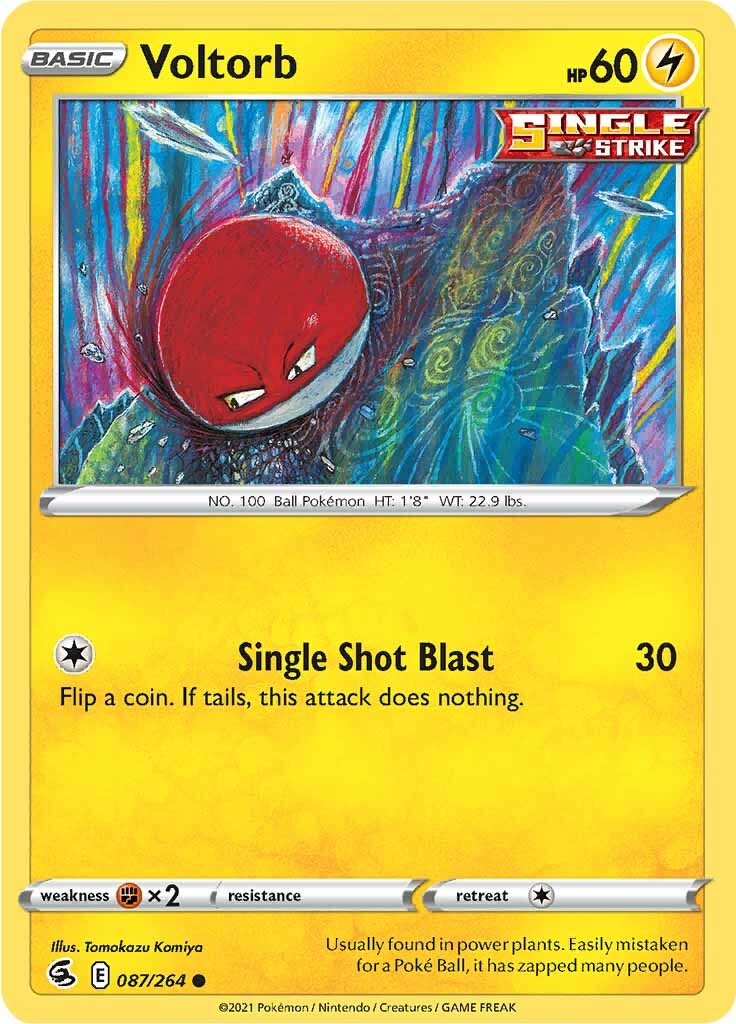Voltorb (087/264) [Sword & Shield: Fusion Strike] | Good Games Morley