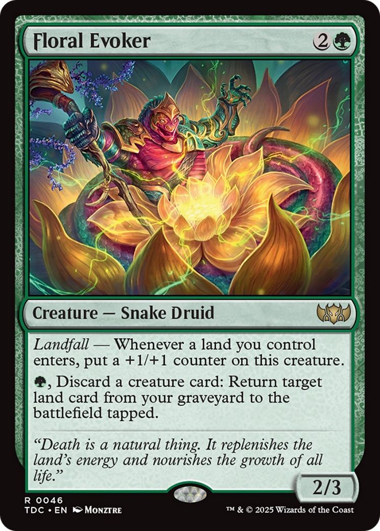 Floral Evoker [Tarkir: Dragonstorm Commander] | Good Games Morley