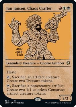 Jan Jansen Chaos Crafter Showcase 424/361 (Commander Legends: Battle for Baldur's Gate)  | Good Games Morley