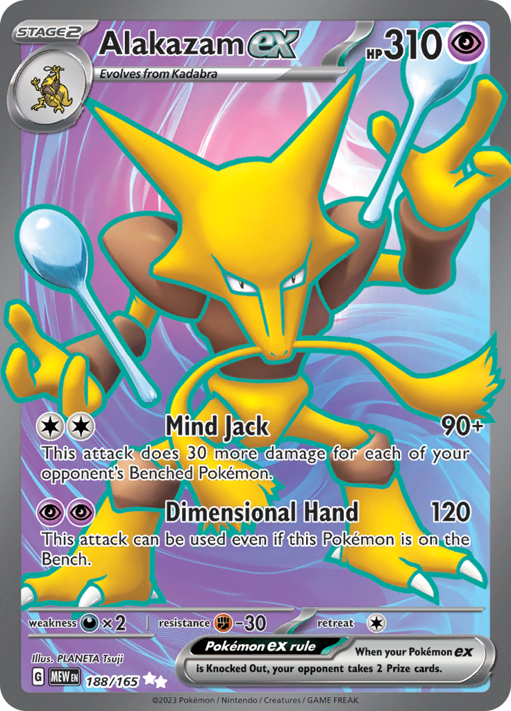 Alakazam ex (188/165) [Scarlet & Violet 151] | Good Games Morley