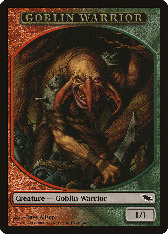 Goblin Warrior Token [Shadowmoor Tokens] | Good Games Morley
