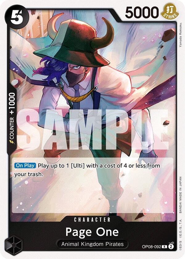 Page One OP08-092 (Two Legends)  - Foil | Good Games Morley