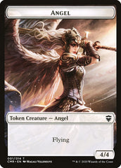 Angel // Spirit Double-Sided Token [Commander Legends Tokens] | Good Games Morley
