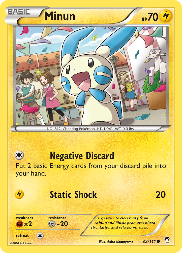 Minun (32/111) [XY: Furious Fists] | Good Games Morley