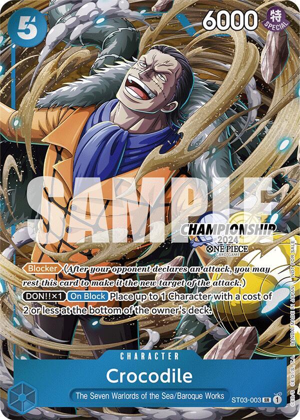 Crocodile (Celebration Pack 2024) ST03-003 (One Piece Promotion Cards)  - Foil | Good Games Morley