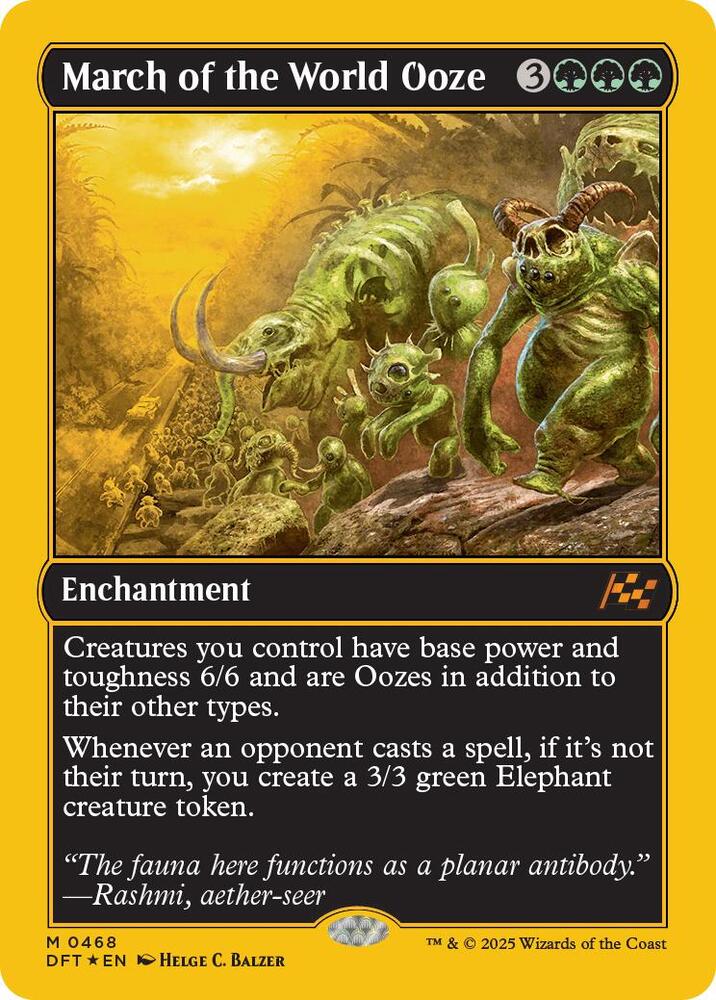 March of the World Ooze 468 (Aetherdrift)  - First-Place Foil | Good Games Morley