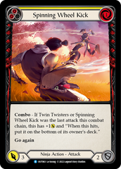 Spinning Wheel Kick (Yellow) [OUT063] (Outsiders)  Rainbow Foil | Good Games Morley