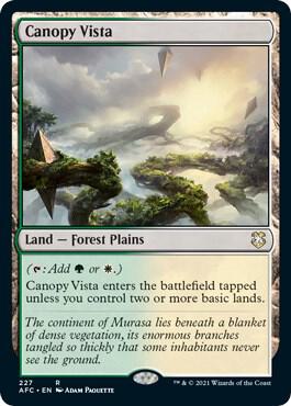 Canopy Vista 227/62 (Commander: Adventures in the Forgotten Realms)  | Good Games Morley