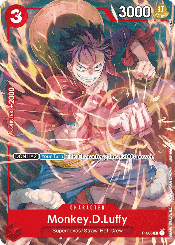 Monkey.D.Luffy (P-006) (Tournament Pack Vol. 1) [One Piece Promotion Cards] | Good Games Morley
