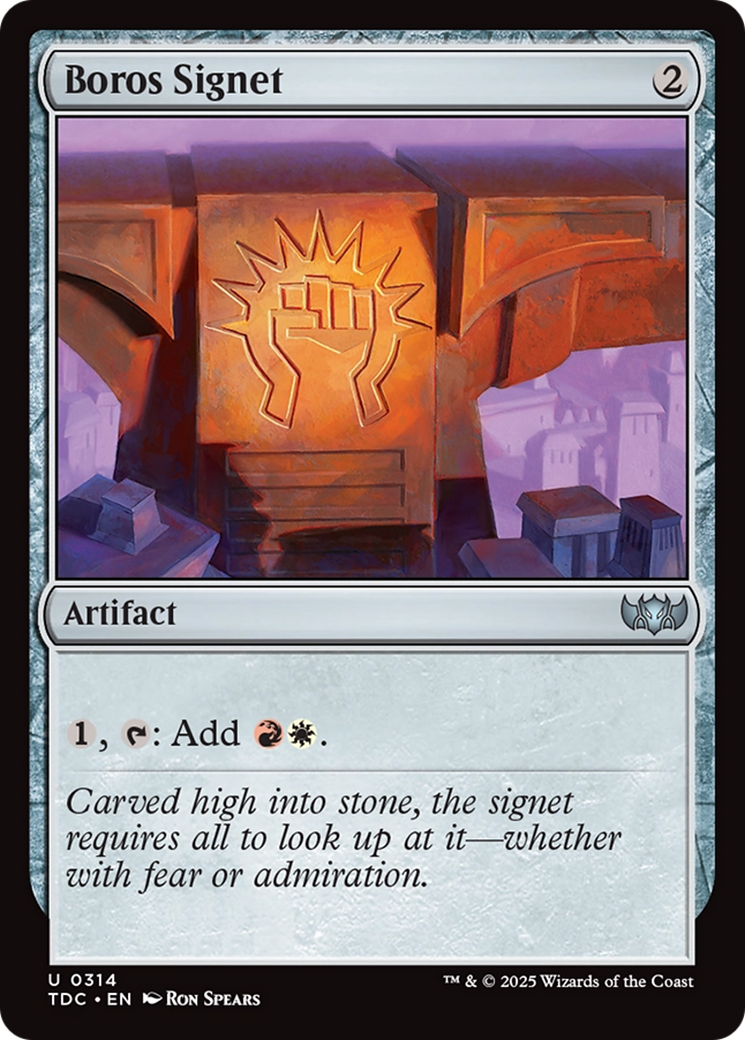 Boros Signet [Tarkir: Dragonstorm Commander] | Good Games Morley
