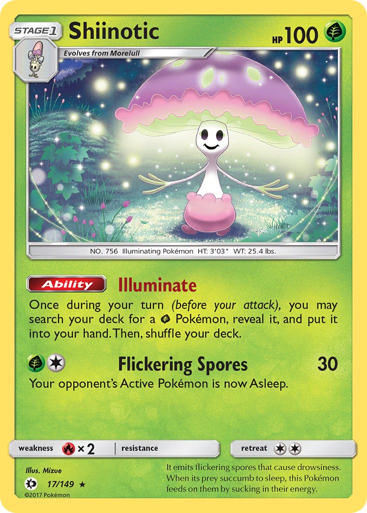Shiinotic (17/149) (Theme Deck Exclusive) [Sun & Moon: Base Set] | Good Games Morley