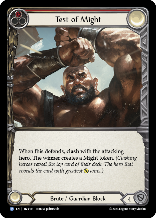Test of Might [HVY141] (Heavy Hitters)  Rainbow Foil | Good Games Morley